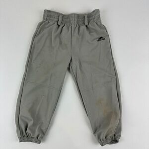 Adidas Athletic Baseball Uniform Pants Boys XS Gray